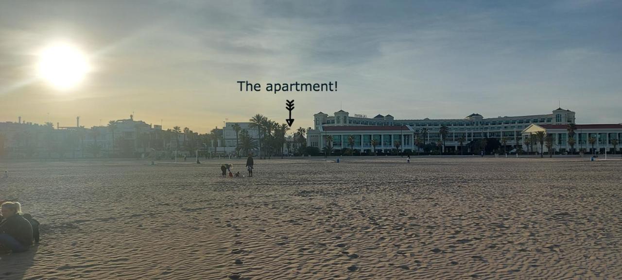 Apartamento Playa Valencia Beach Valência Exterior foto